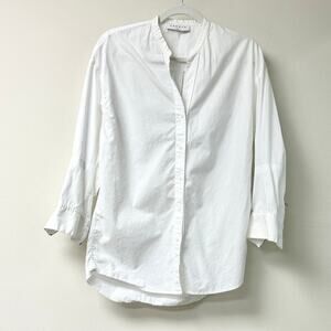 Sandro White Button Down Shirt